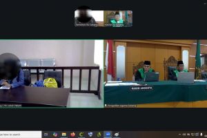 Pengadilan Agama Subang dan Pengadilan Agama Lubuk Pakam melaksanakan persidangan secara teleconference