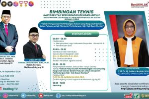 Pengadilan Agama Lubuk Pakam mengikuti kegiatan Bimbingan Teknis (Bimtek) Kaum Rentan Berhadapan dengan Hukum secara daring